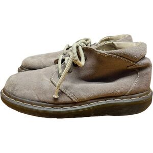 Vtg Tan Suede Dr. Martens Boots Made in England Sz 6